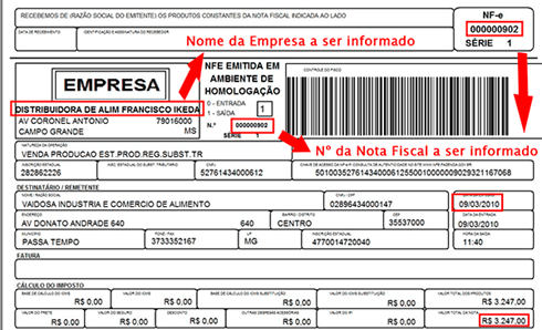 Nota Fiscal de Produtos